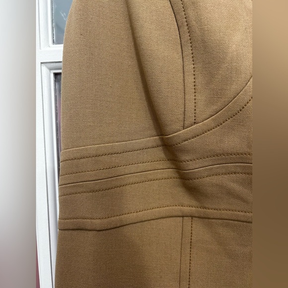 Ann Taylor LOFT Tan Seamed Sleeveless Sheath Dress Size 10 - Picture 8 of 12